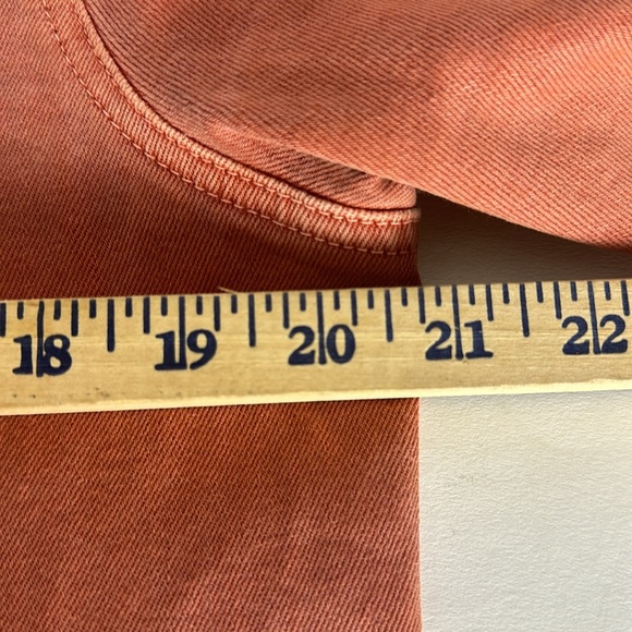 Womens Amo Pop Canyon Rose Snap Button Distressed Denim Jacket Size L - Picture 9 of 15